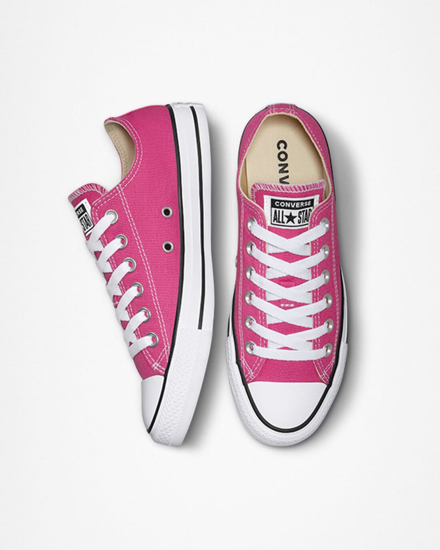 Women's Converse Chuck Taylor All Star Seasonal Color Low Top Shoes Fuchsia / White / Black | AU C0985T